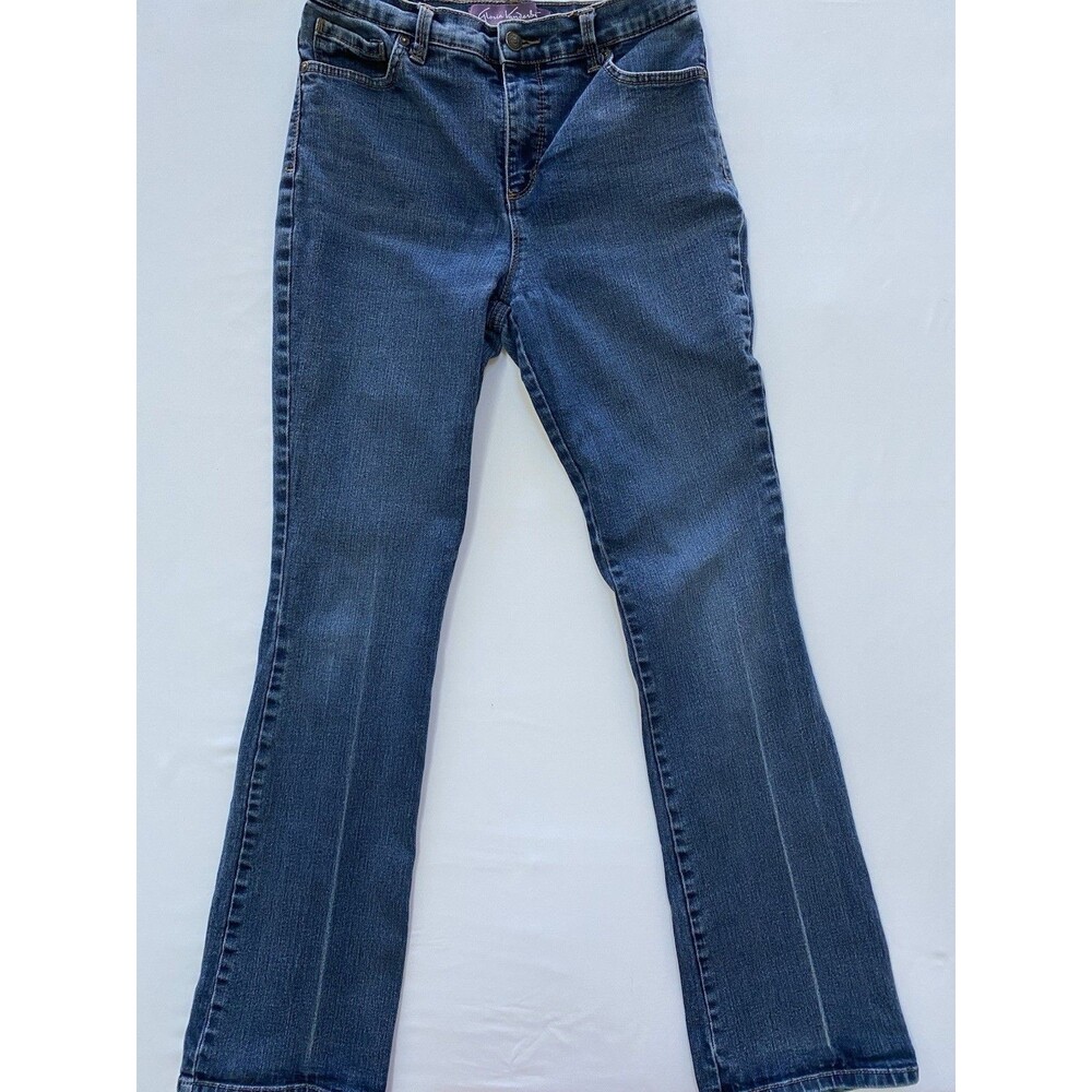 Gloria Vanderbilt Amanda Bootcut Jeans Size 4 Average Blue Denim High Rise